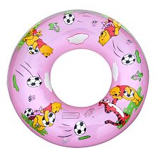 Inflatable print swim ring